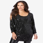 Cold-Shoulder Sequin Tunic image number null
