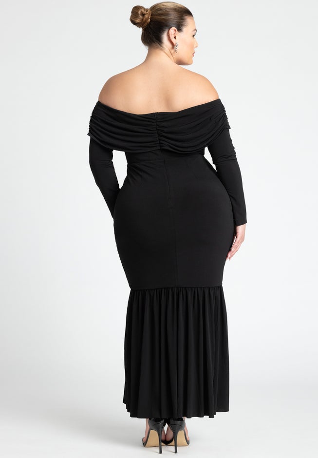 Off The Shoulder Mermaid Dress image number 1