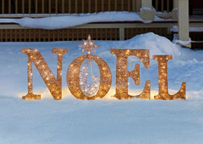 46" Pre-Lit Noel Sign image number null
