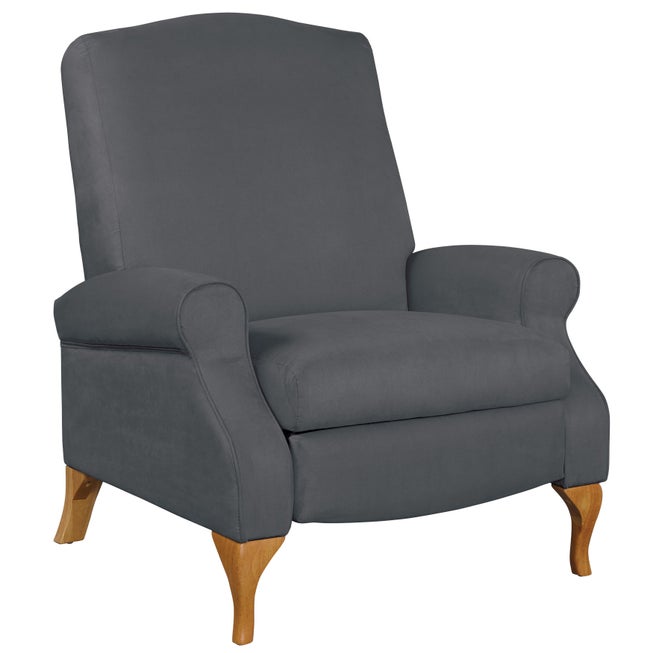 350 lbs. Weight Capacity Faux Suede Recliner image number 0