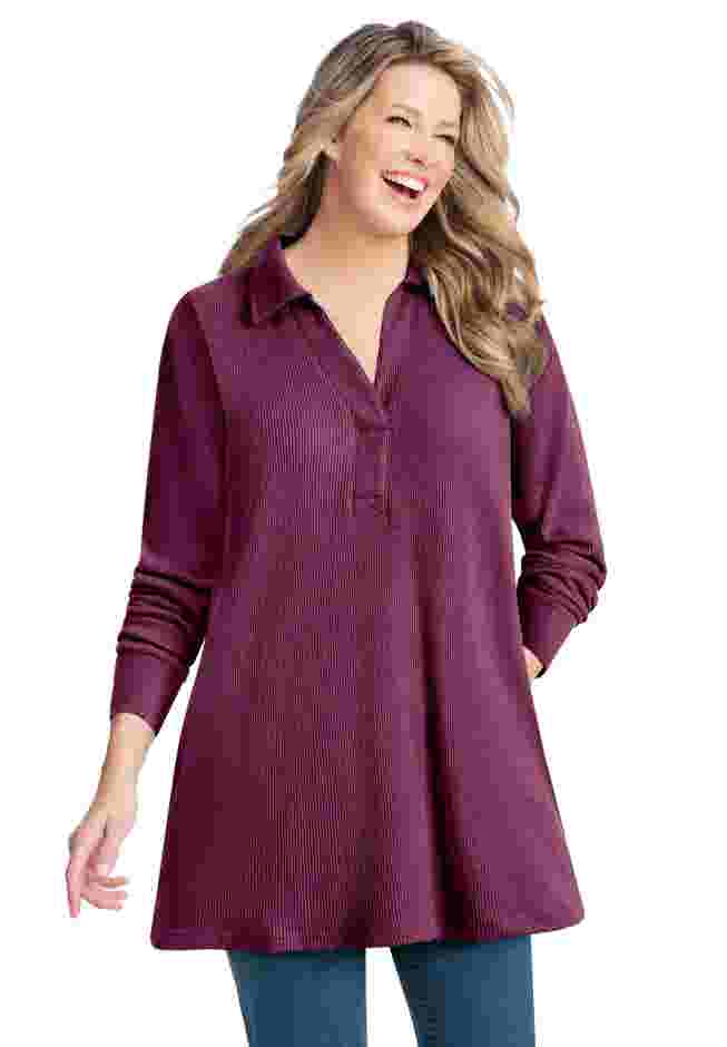 Relaxed Waffle-Thermal Tunic image number 1