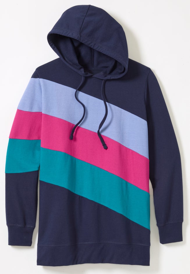 Color Block Hoodie Sweatshirt image number 1