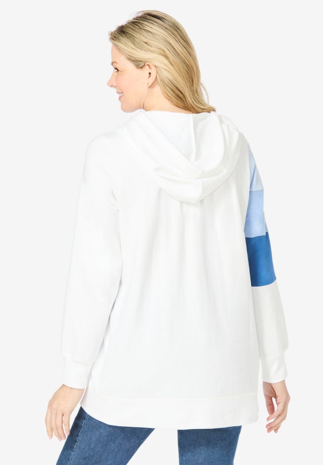 Color Block Hoodie Sweatshirt image number 1