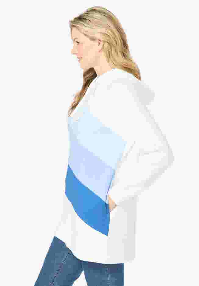 Color Block Hoodie Sweatshirt image number 2
