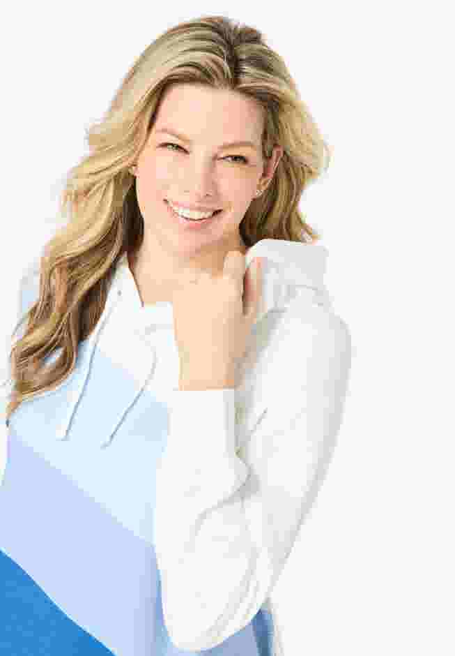 Color Block Hoodie Sweatshirt image number 3