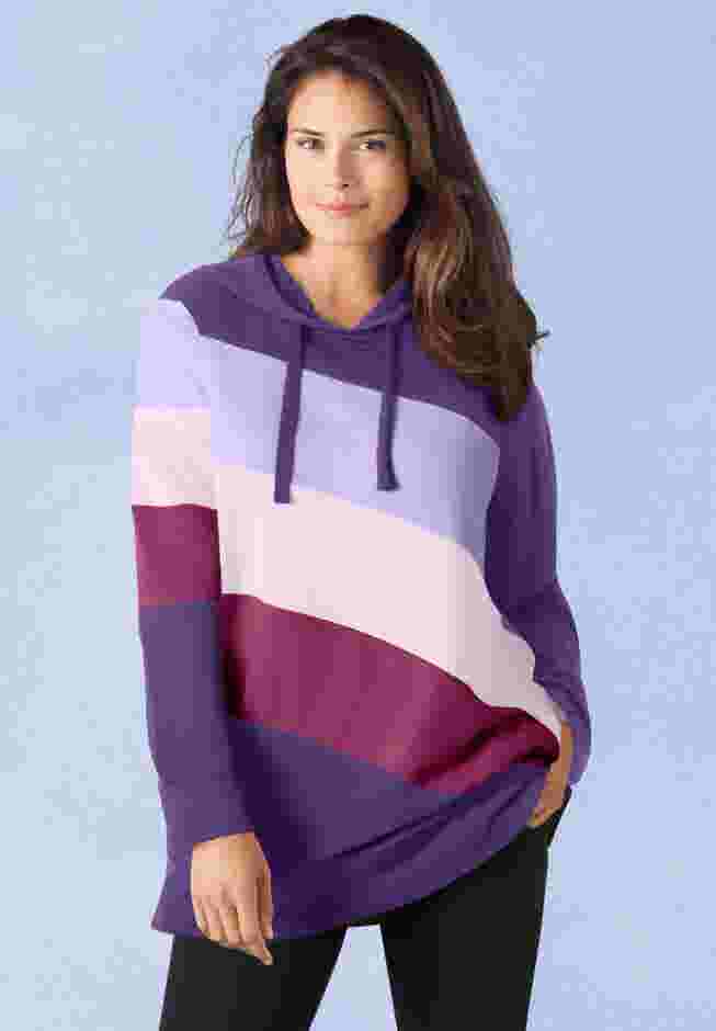Color Block Hoodie Sweatshirt image number 0