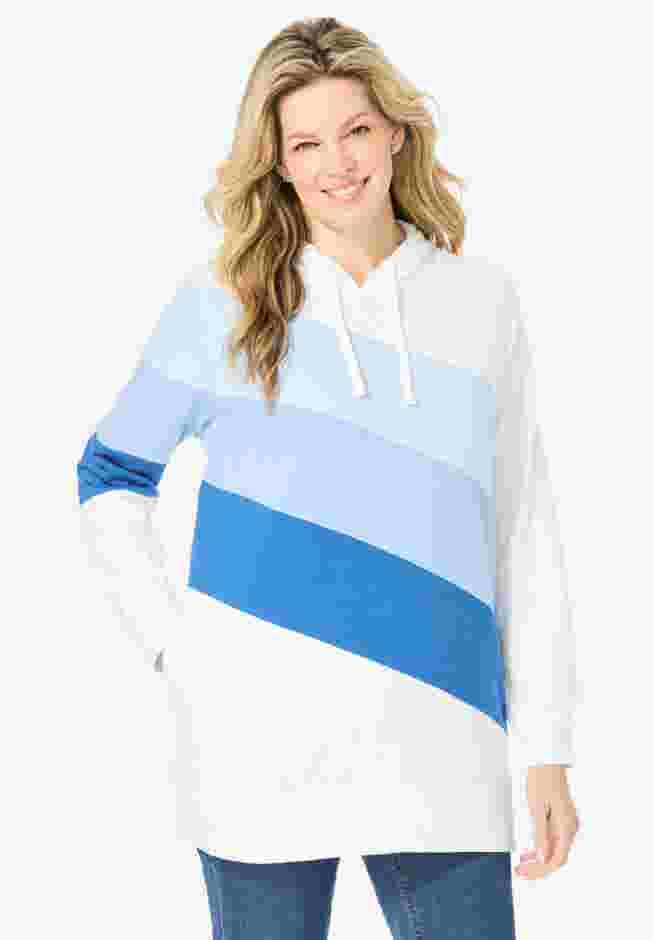 Color Block Hoodie Sweatshirt image number 0