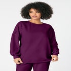 Comfort+ Fleece Lace Shoulder Sweatshirt image number null