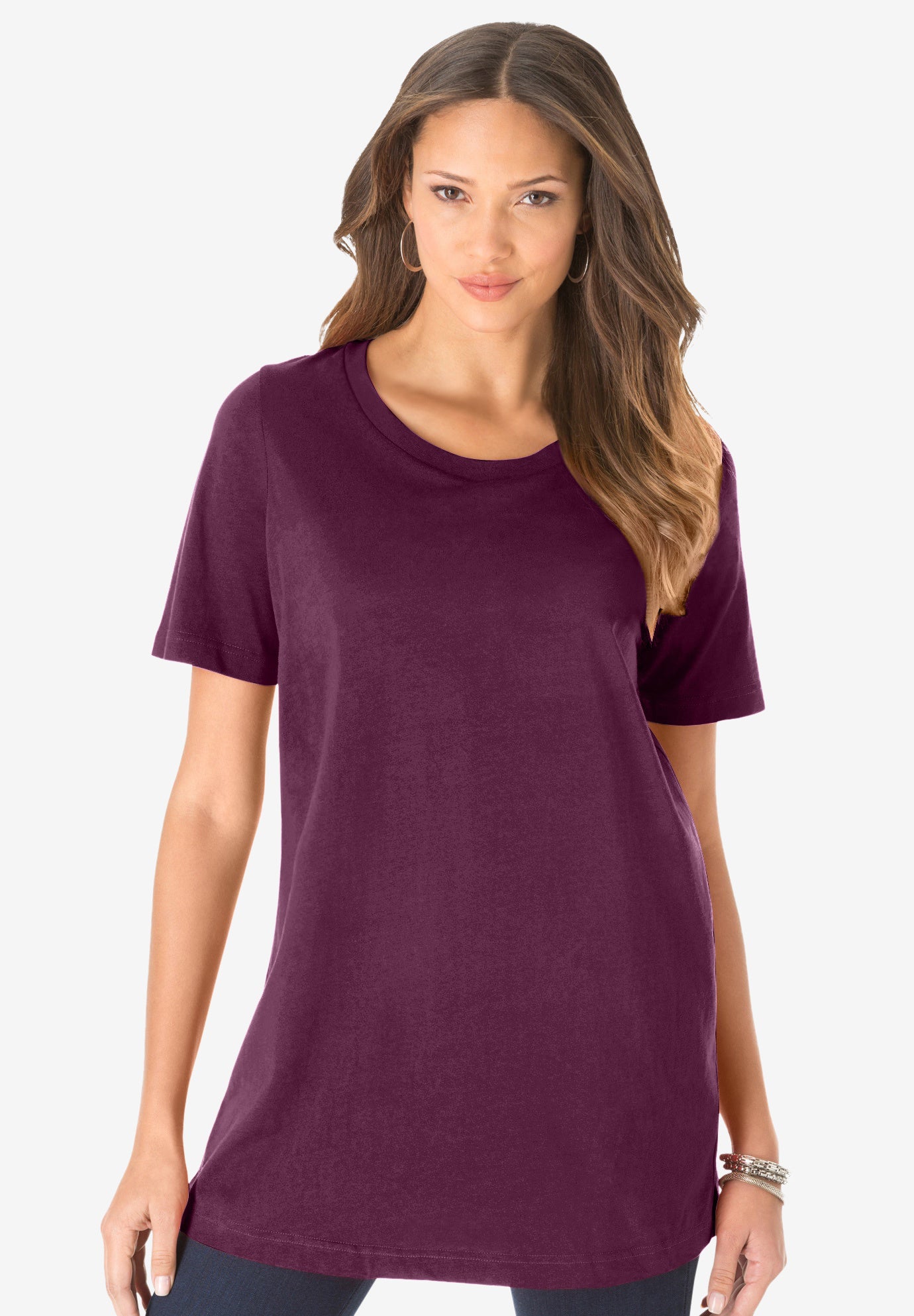 Plus Size Cotton Ultimate Crewneck Tee image number 0