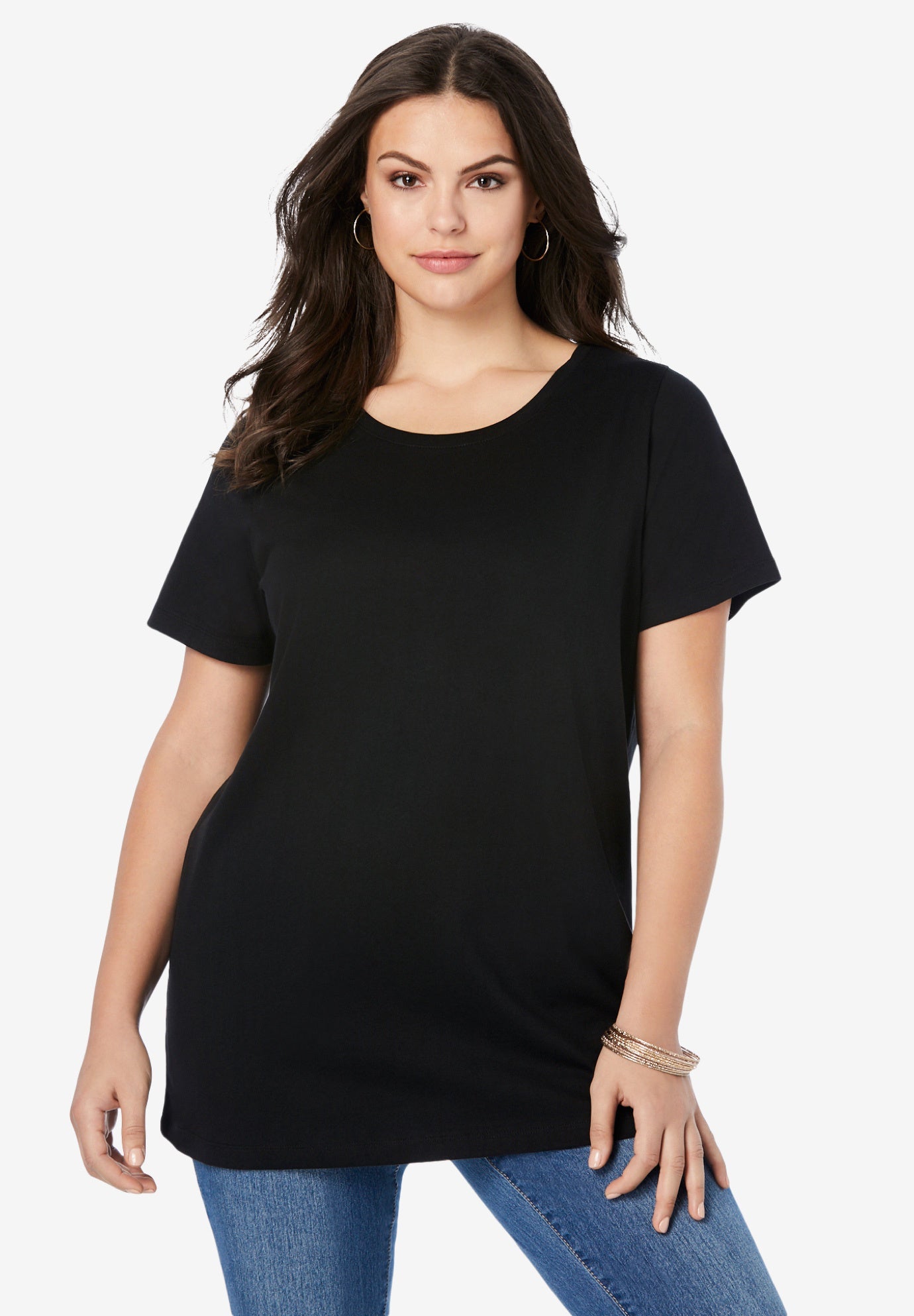 Plus Size Cotton Ultimate Crewneck Tee image number 0