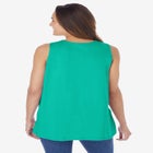 Embroidered Crewneck Tank image number null