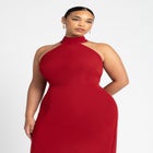 High Neck Column Gown image number null