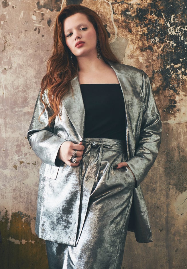 Strong Shoulder Single Breasted Blazer image number 0