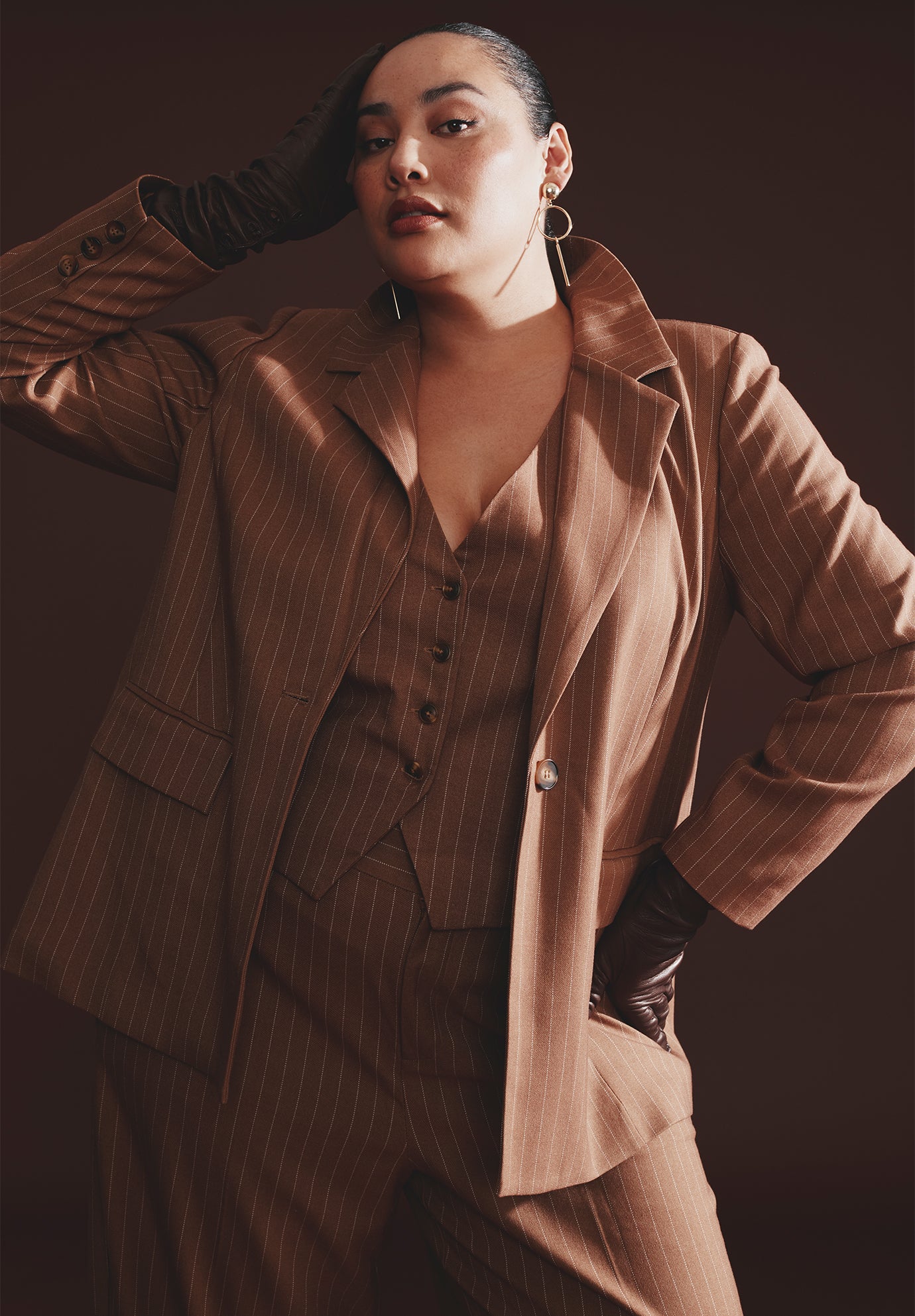  Pinstripe Blazer image number 3