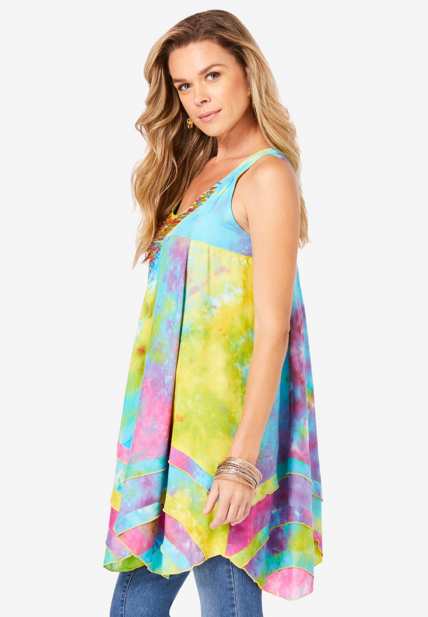 Smocked Racerback Tunic image number 2