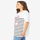 Graphic Print Scoop Neck Tunic image number null