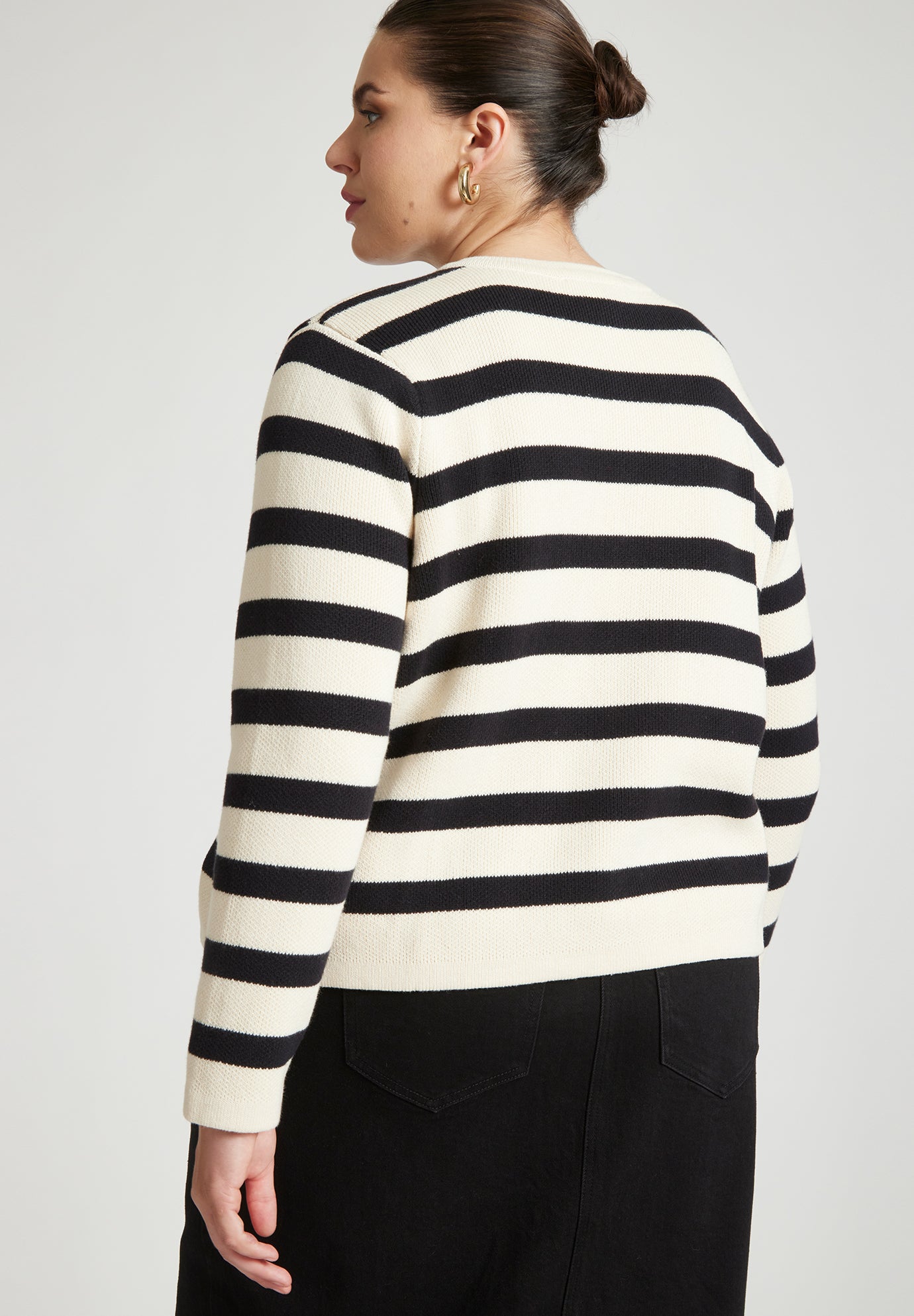 Intarsia Sweater Jacket image number 1