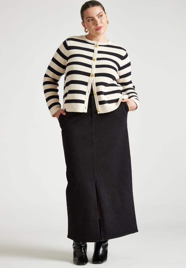 Intarsia Sweater Jacket image number 3