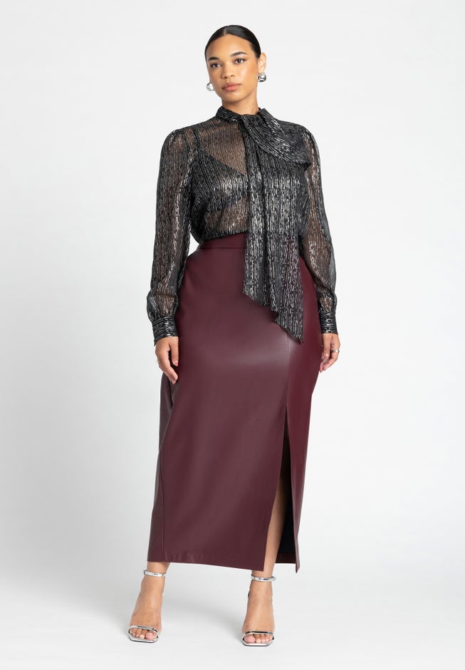 Sheer Lurex Blouse image number 2