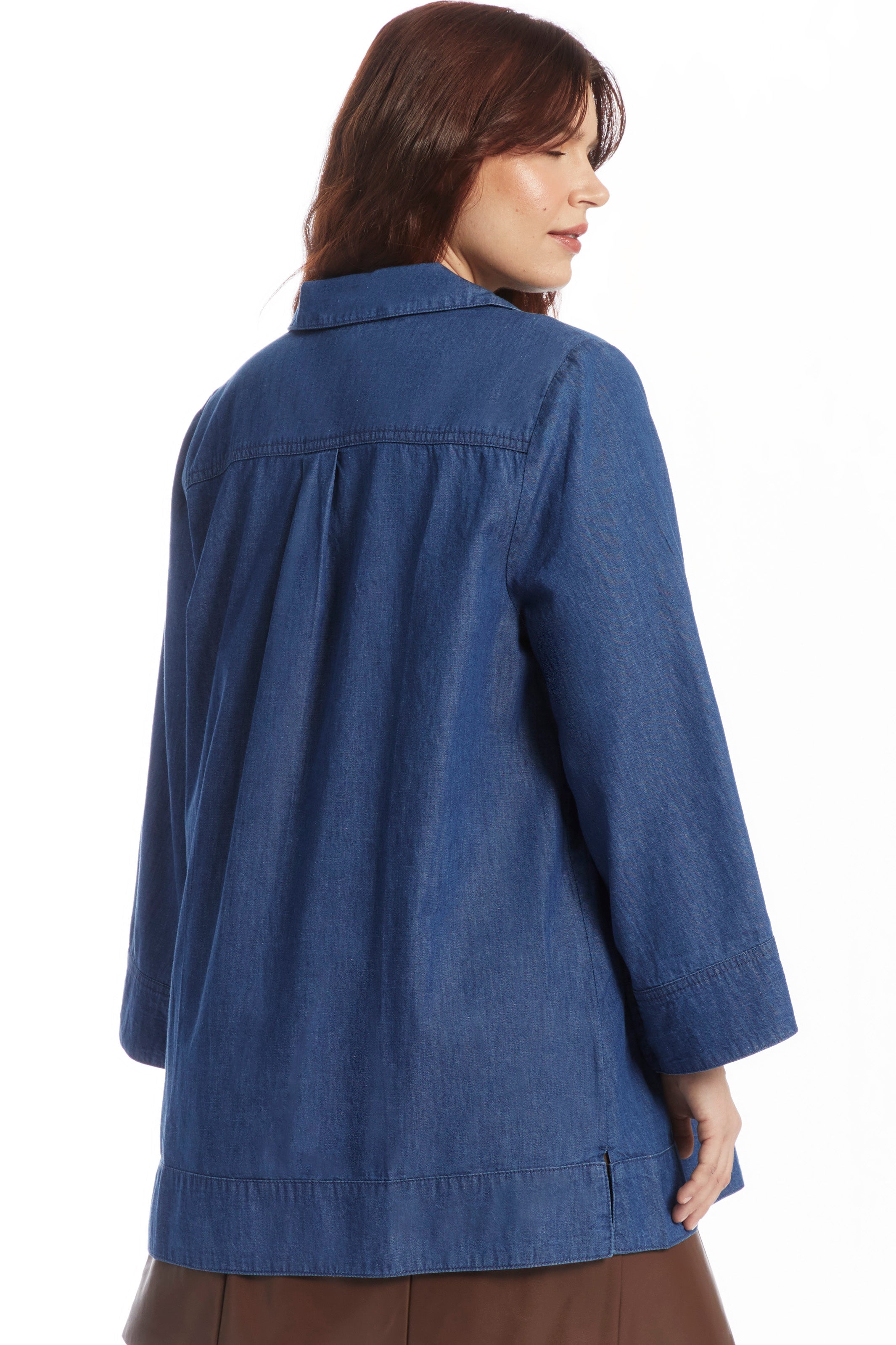 Cotton Denim Blouse image number 2