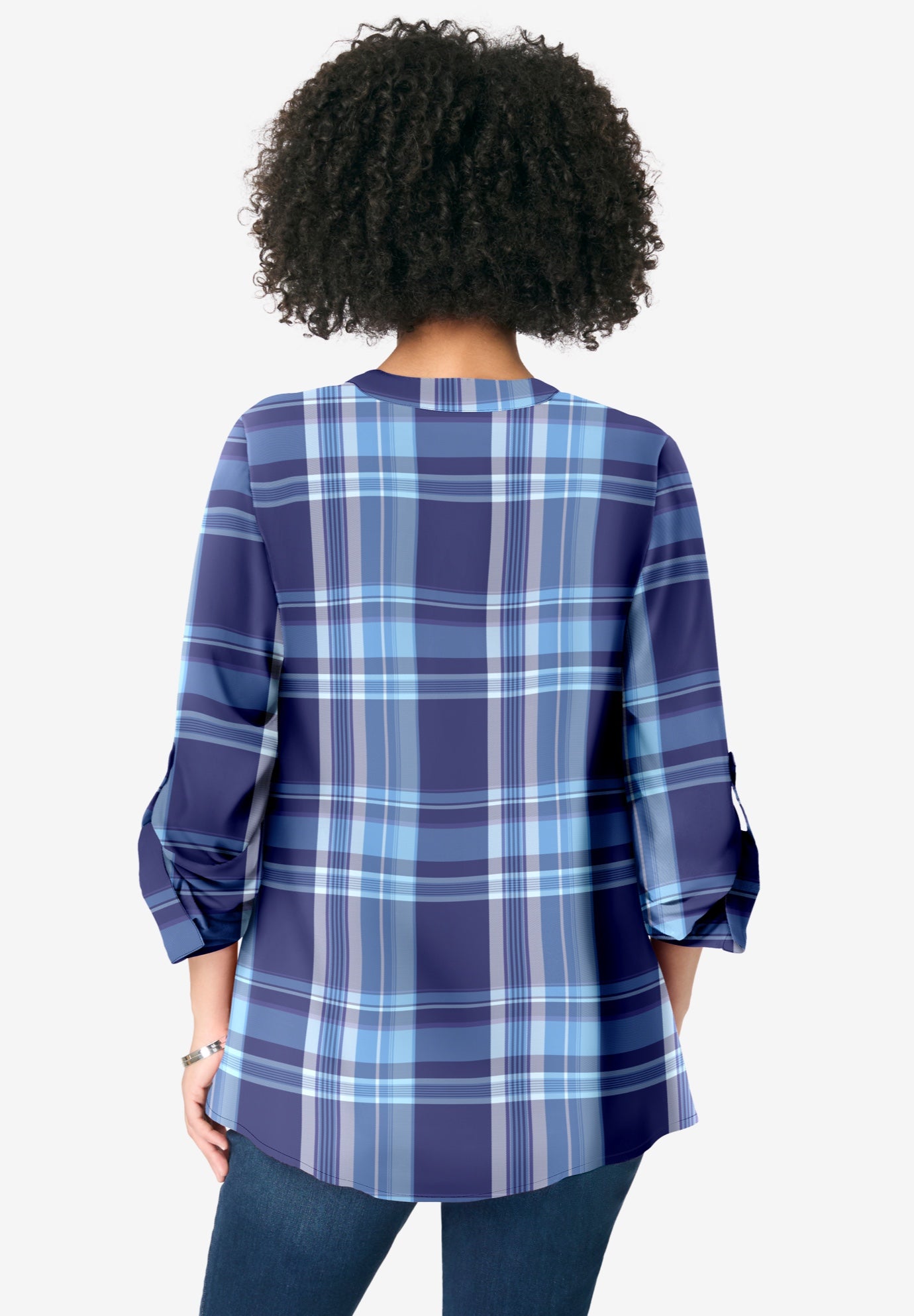 Plaid Henley Tunic image number 2