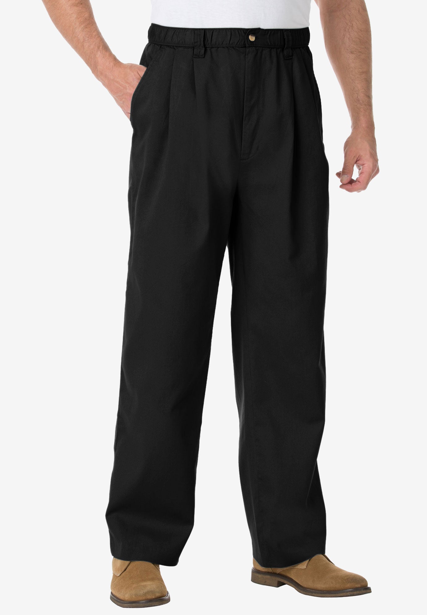 Knockarounds&reg; Full-Elastic Waist Pleated Pants image number 0