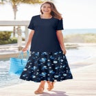 Wide Elastic Waist Skirt image number null