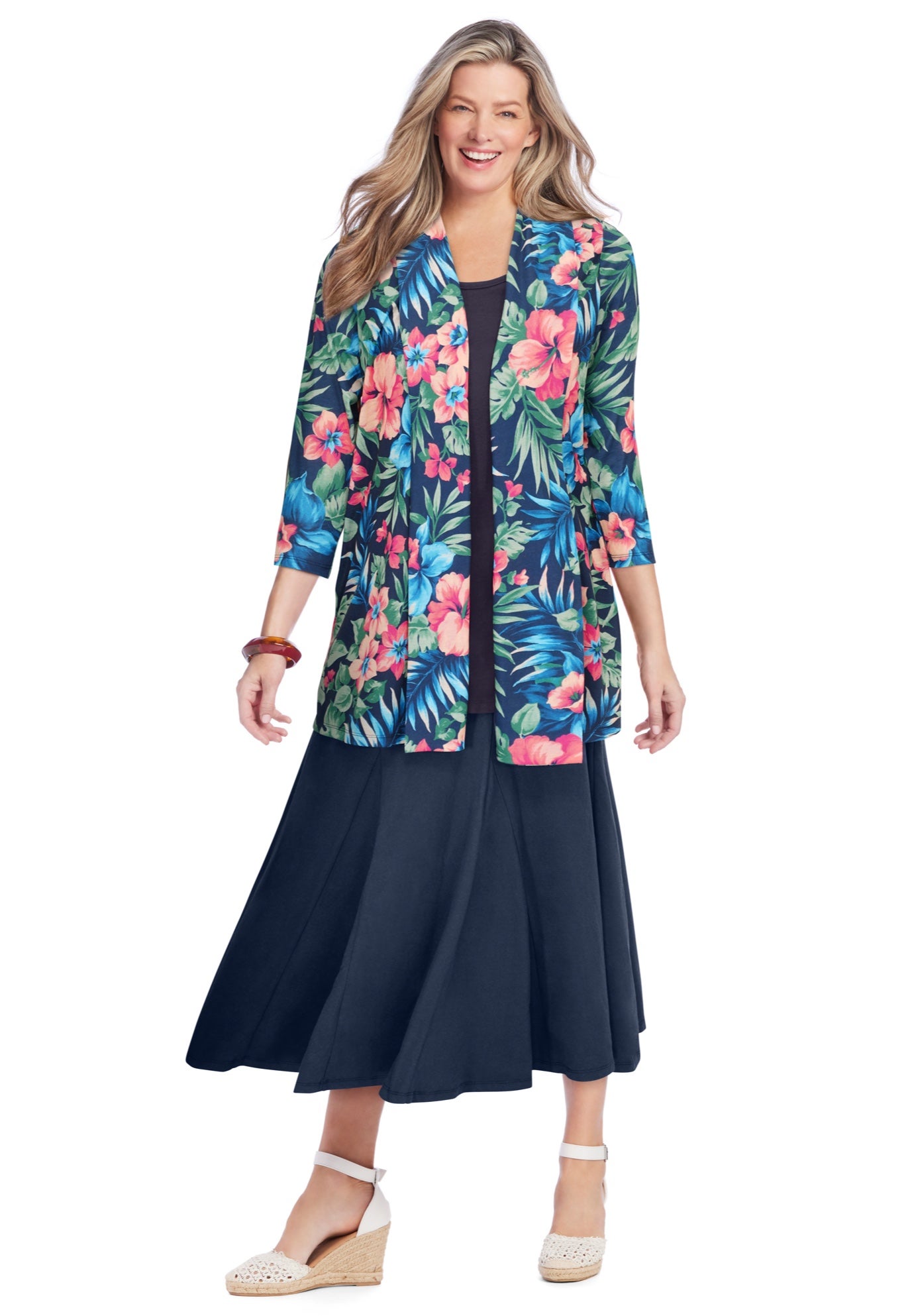 Wide Elastic Waist Skirt image number 5