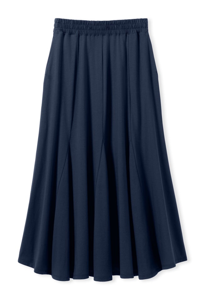 Wide Elastic Waist Skirt image number 2