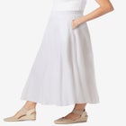 Wide Elastic Waist Skirt image number null