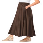 Wide Elastic Waist Skirt image number null