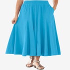 Wide Elastic Waist Skirt image number null