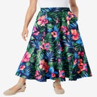 Wide Elastic Waist Skirt image number null