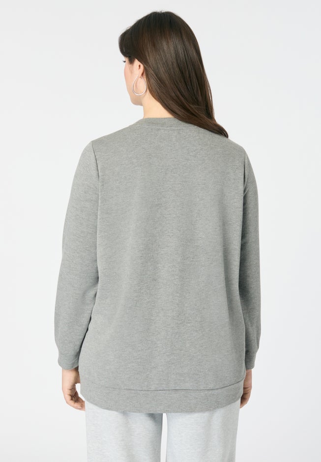 Comfort+ Fleece Printed Sweatshirt image number 1