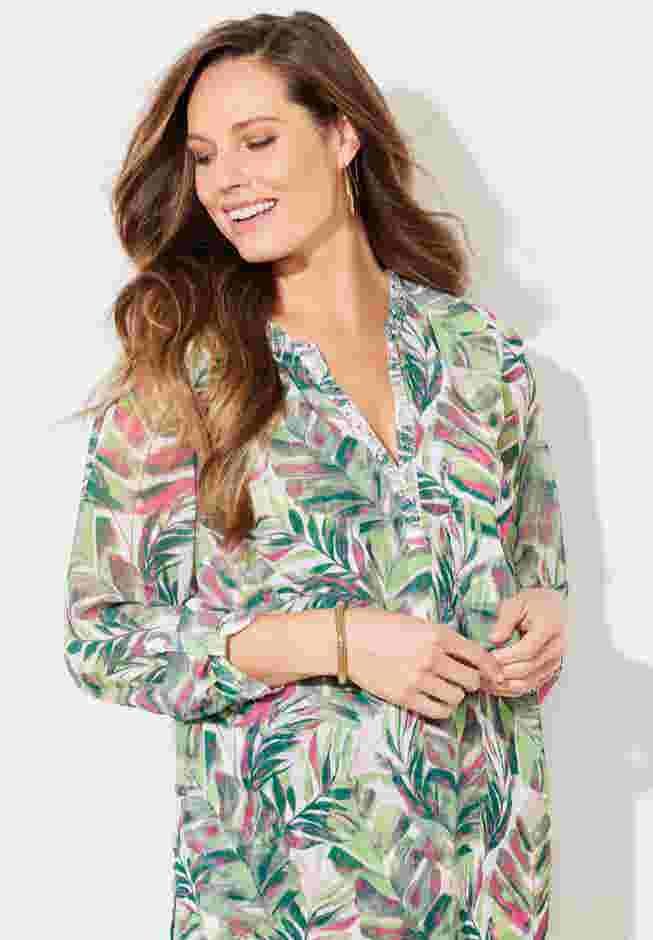 Beaded Beauty Asymmetrical Tunic image number 3