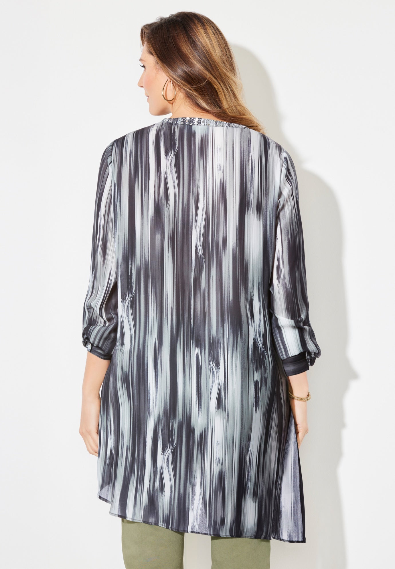 Beaded Beauty Asymmetrical Tunic image number 1