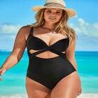 Cut Out Underwire One Piece Swimsuit image number null