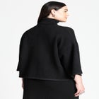 Boxy Three Quarter Sleeve Turtleneck image number null