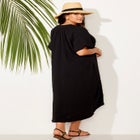 Gauze High-Low Sun Dress Cover Up image number null