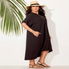 Gauze High-Low Sun Dress Cover Up image number null