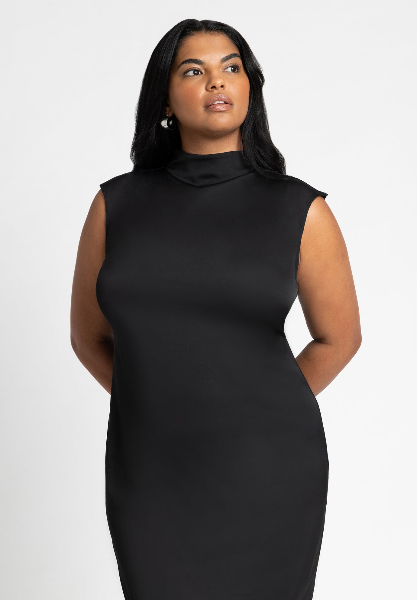 High Neck Column Dress image number 3