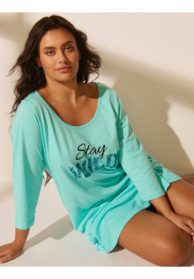 Avenue Body Three-Quarter Sleeve Sleepshirt image number 1