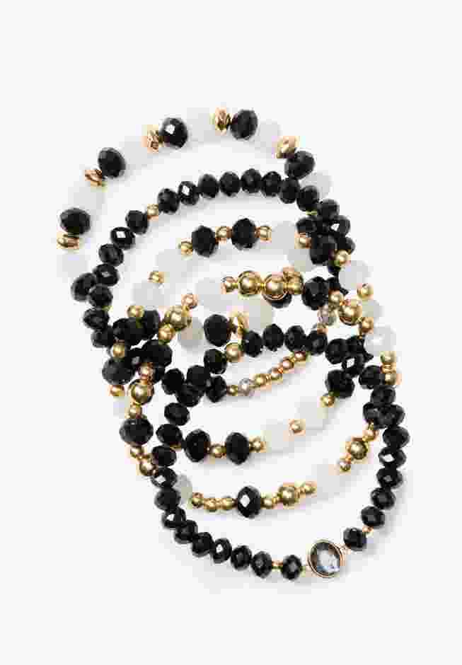 5-Row Stretch Beaded Bracelet image number 1