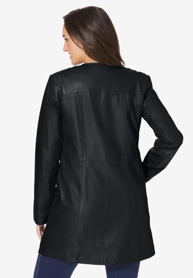 Three-Quarter Leather Jacket image number 1