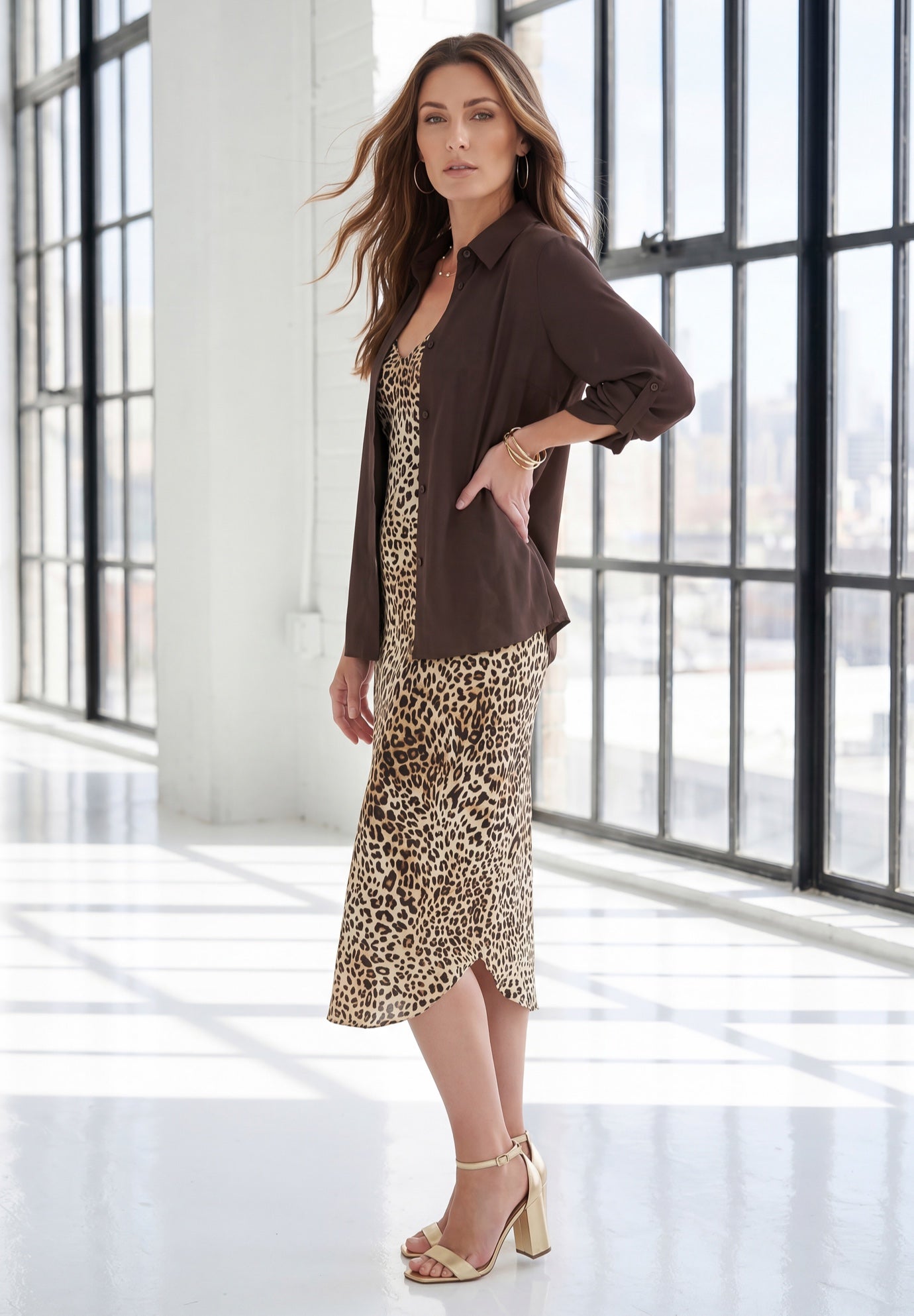 Roll Tab Jacket Dress image number 3