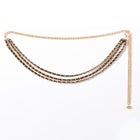 Faux Leather Gold Chain Belt image number null