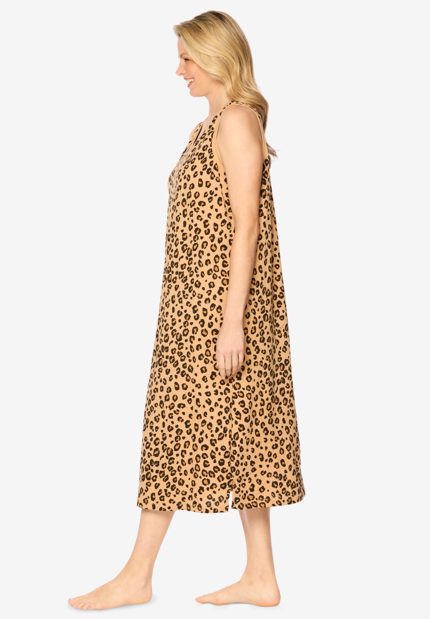 Long Sleeveless Sleepshirt image number 2