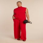 Turtleneck Sleeveless Sweater image number null