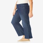 Secret Solutions&trade; Tummy Smoothing Bootcut Stretch Denim Jeans image number null