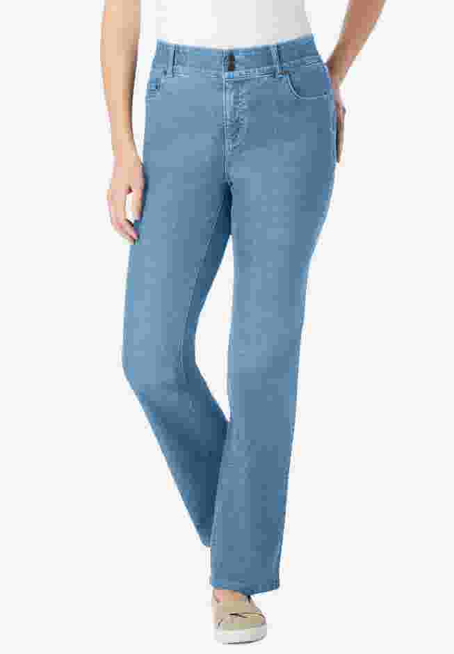 Secret Solutions&trade; Tummy Smoothing Bootcut Denim Jean image number 0